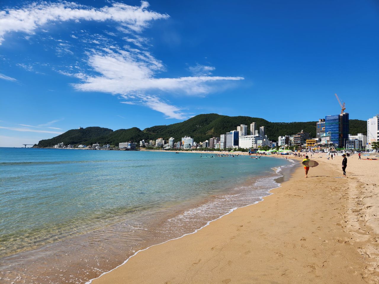 송정해수욕장 in Busan, South Korea