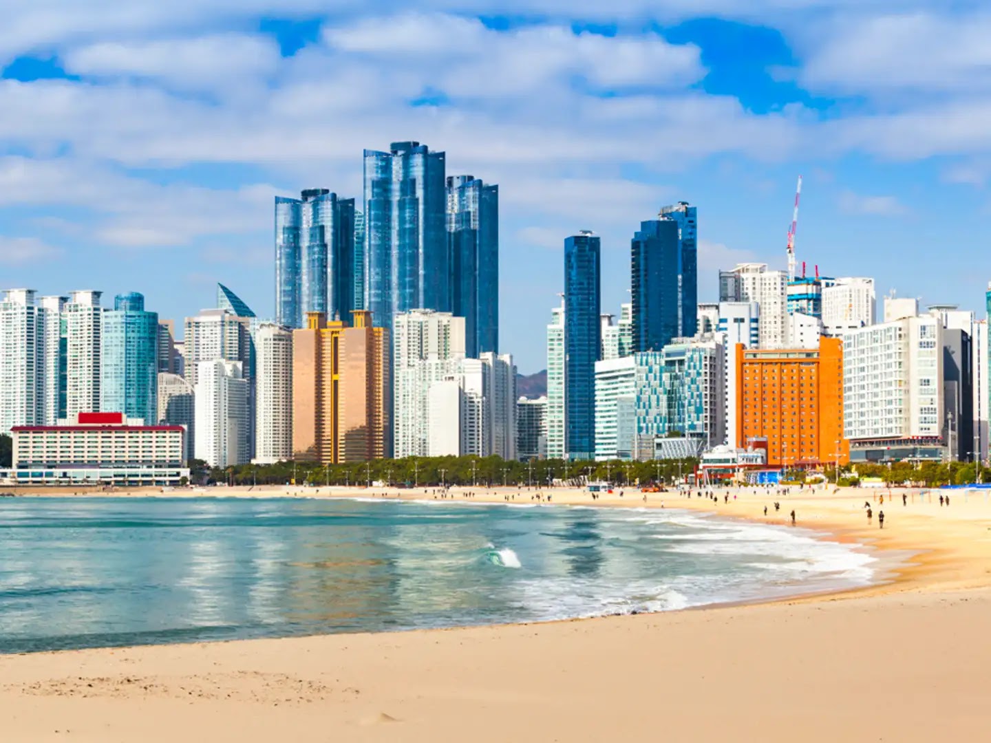 Haeundae Beach in Busan, South Korea