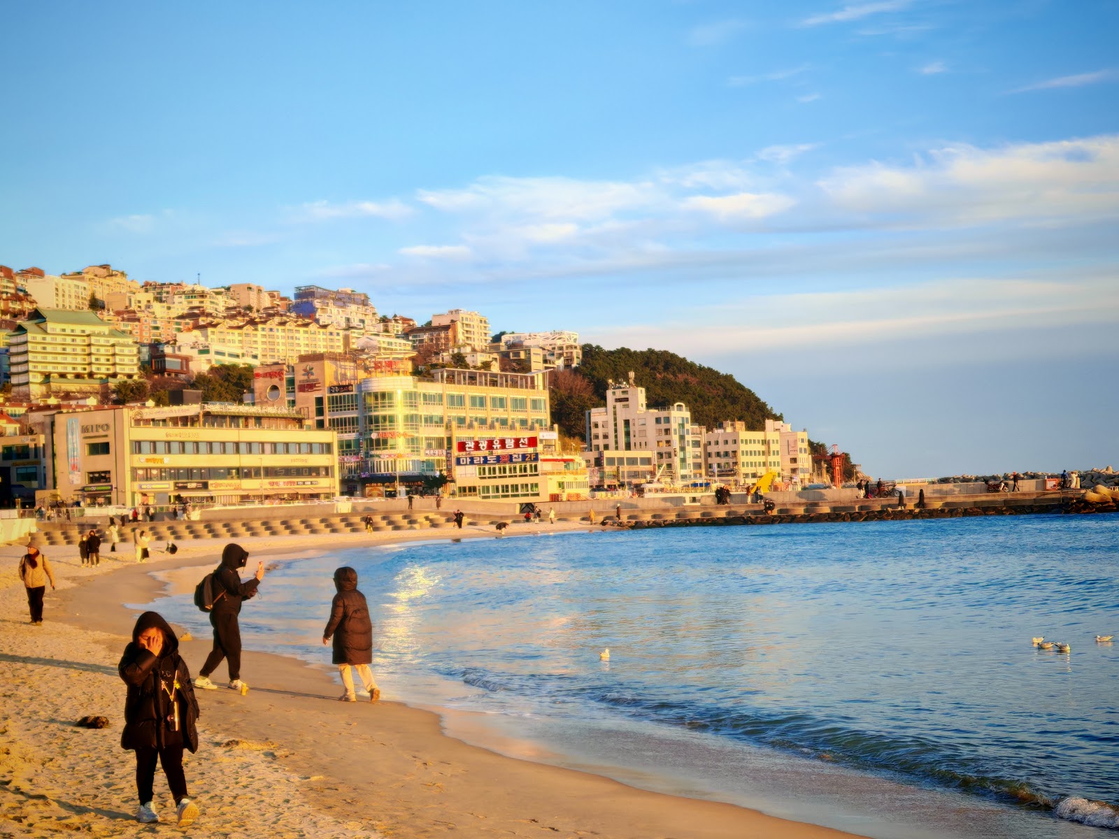 Haeundae Beach in Busan, South Korea