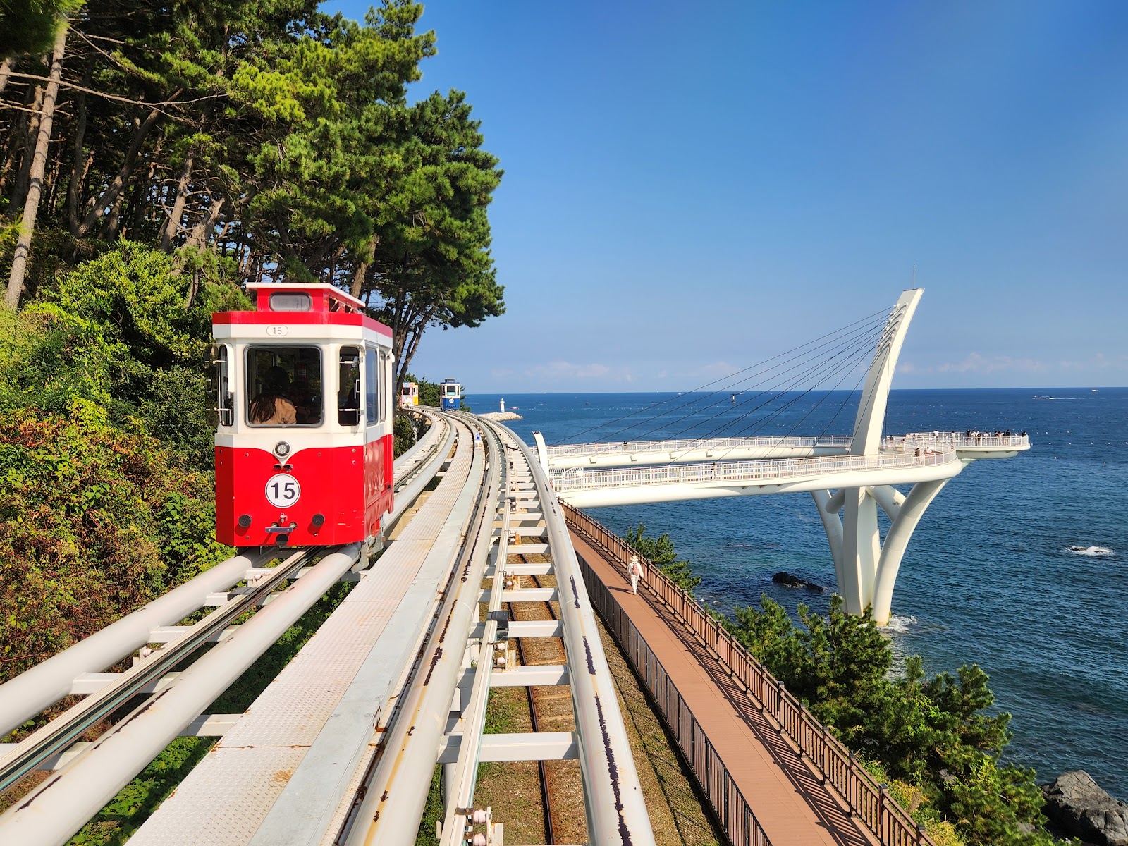 Haeundae Blueline Park - Cheongsapo Station in Busan, South Korea