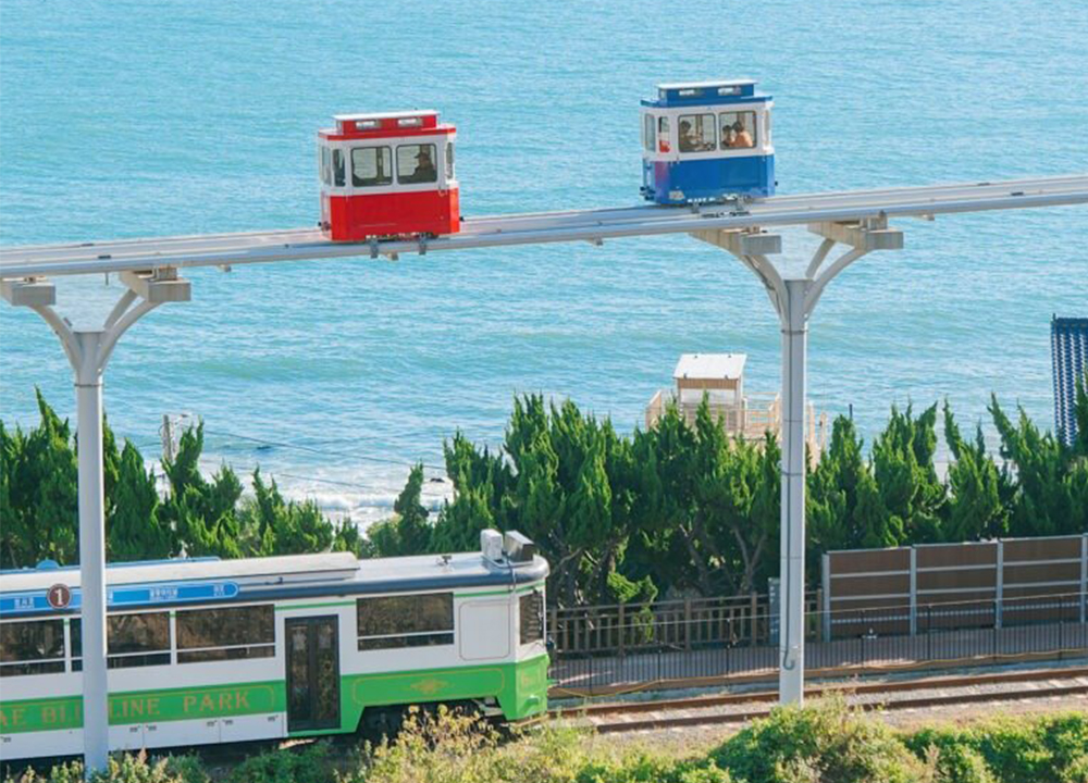 Haeundae Blueline Park - Cheongsapo Station in Busan, South Korea
