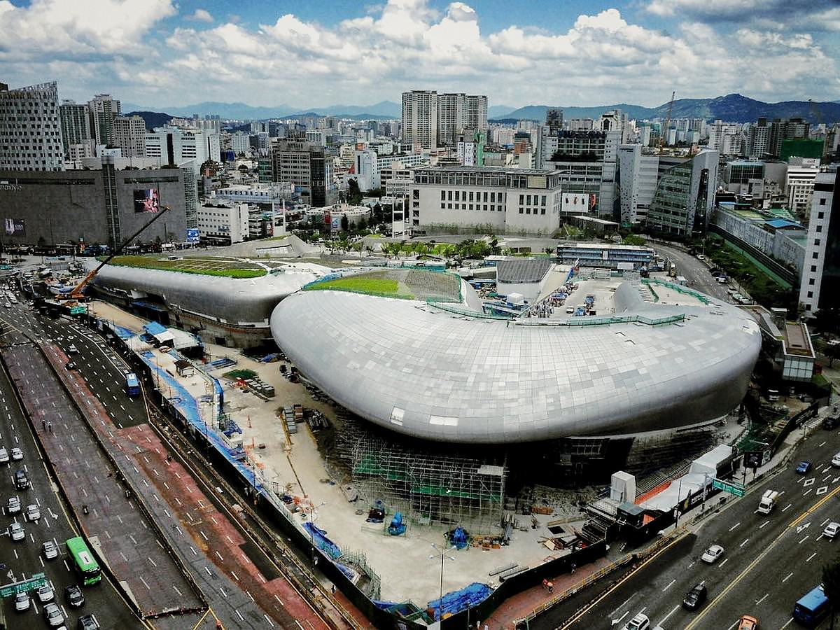 Dongdaemun Design Plaza (DDP) in Busan, South Korea