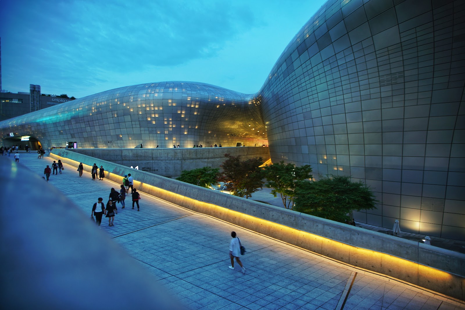 Dongdaemun Design Plaza (DDP) in Busan, South Korea