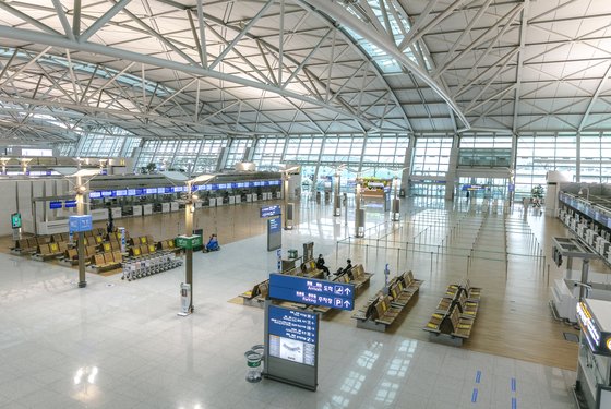 Incheon International Airport in Busan, South Korea